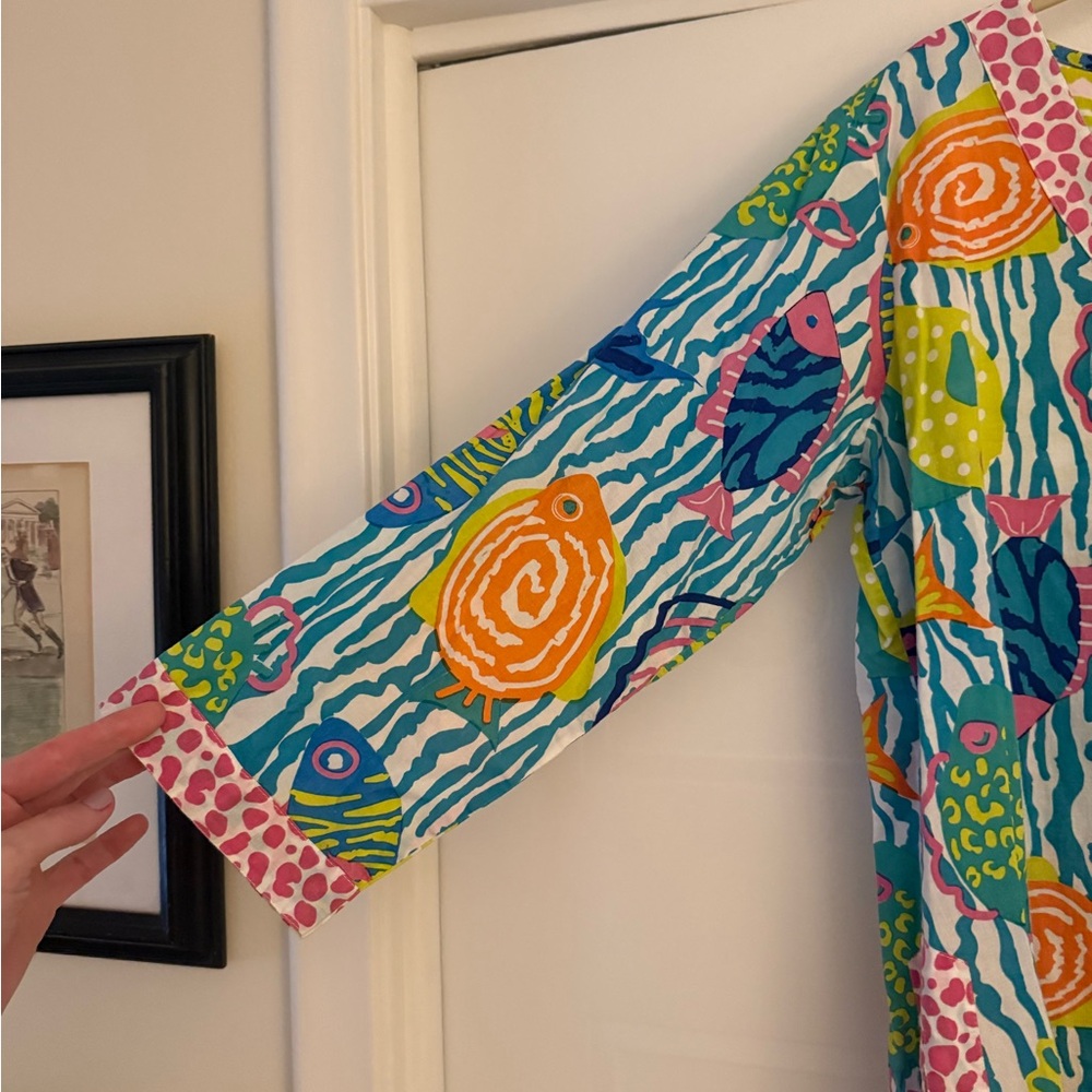 Gretchen Scott Designs Multicolor Fish Patterned Top - Picture 5 of 7